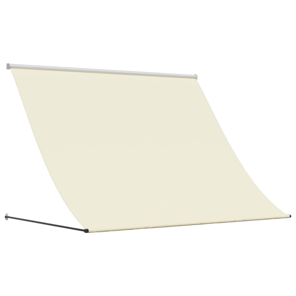 Markise Einziehbar Creme 200x150 cm Stoff und Stahl
