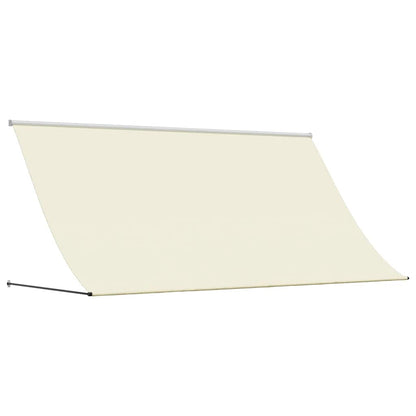 Markise Einziehbar Creme 300x150 cm Stoff und Stahl