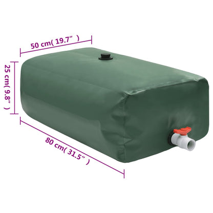 Wassertank mit Wasserhahn Faltbar 100 L PVC