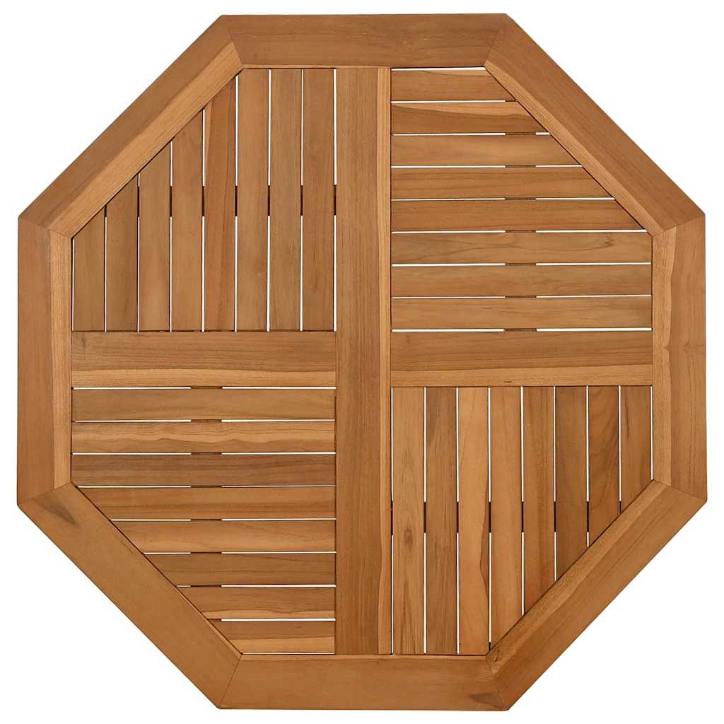 Tischplatte 90x90x2,5 cm Achteckig Massivholz Teak