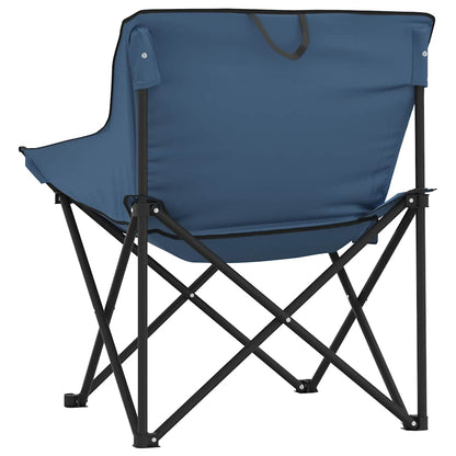 Campingstühle 2 Stk. mit Tasche Klappbar Blau