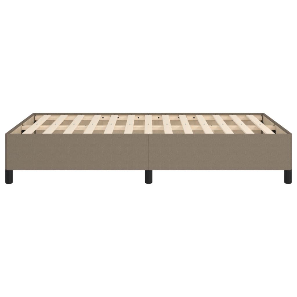 Bettgestell ohne Matratze Taupe 120x190 cm Stoff