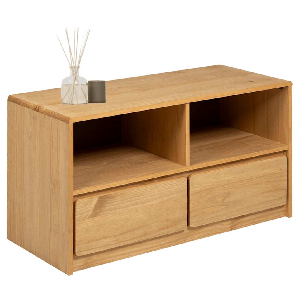 TV-Schrank SAUDA Eiche-Optik 99x43x55 cm Massivholz Kiefer