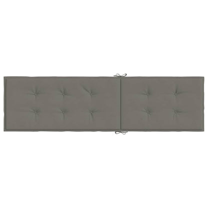 Liegestuhl-Auflage Melange Dunkelgrau (75+105) x 50 x 4 cm Stoff