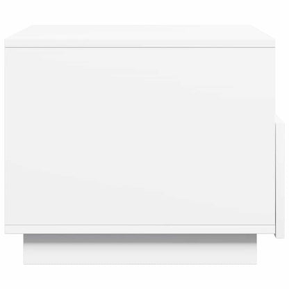 Couchtisch mit LED-Leuchten Weiß 50x49x40 cm