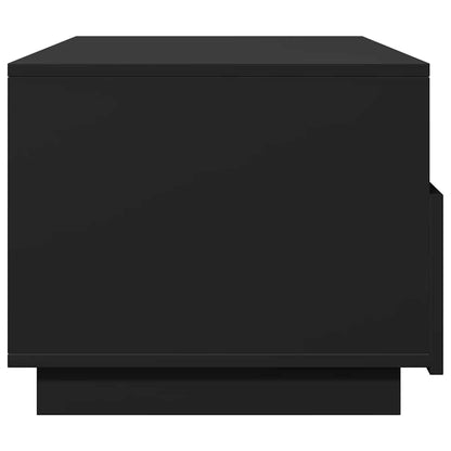 Couchtisch mit LED-Leuchten Schwarz 90x49x40 cm