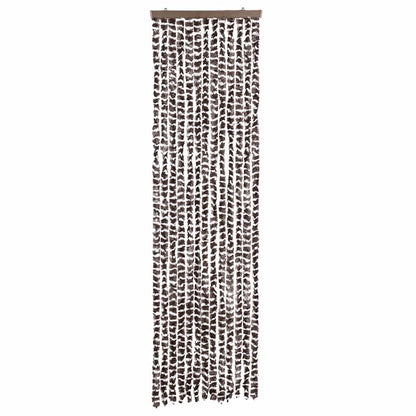 Fliegenvorhang Beige und Braun 56x200 cm Chenille