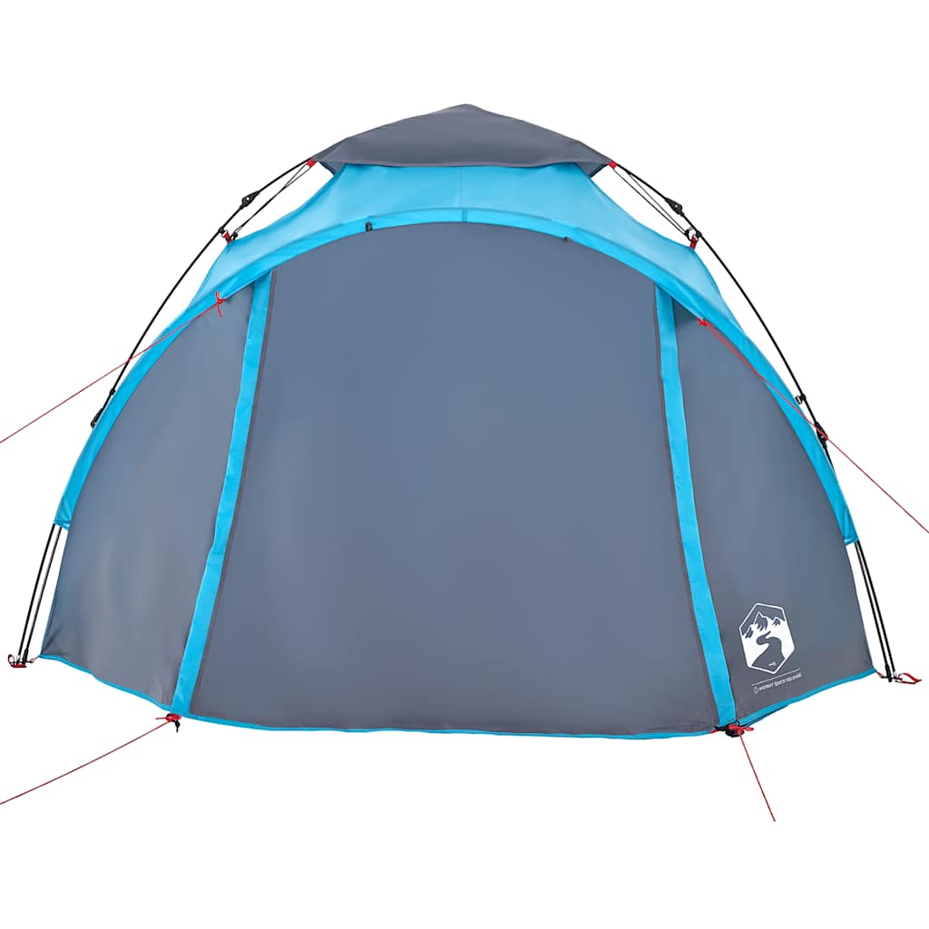 Kuppel-Campingzelt 3 Personen Blau Quick Release