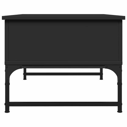 Couchtisch Schwarz 70x50x40 cm Holzwerkstoff und Metall
