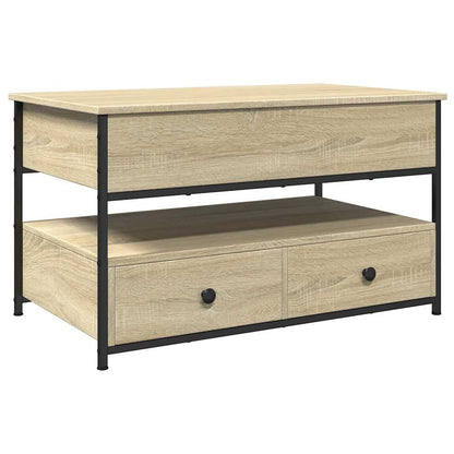 Couchtisch Sonoma-Eiche 85x50x50 cm Holzwerkstoff und Metall