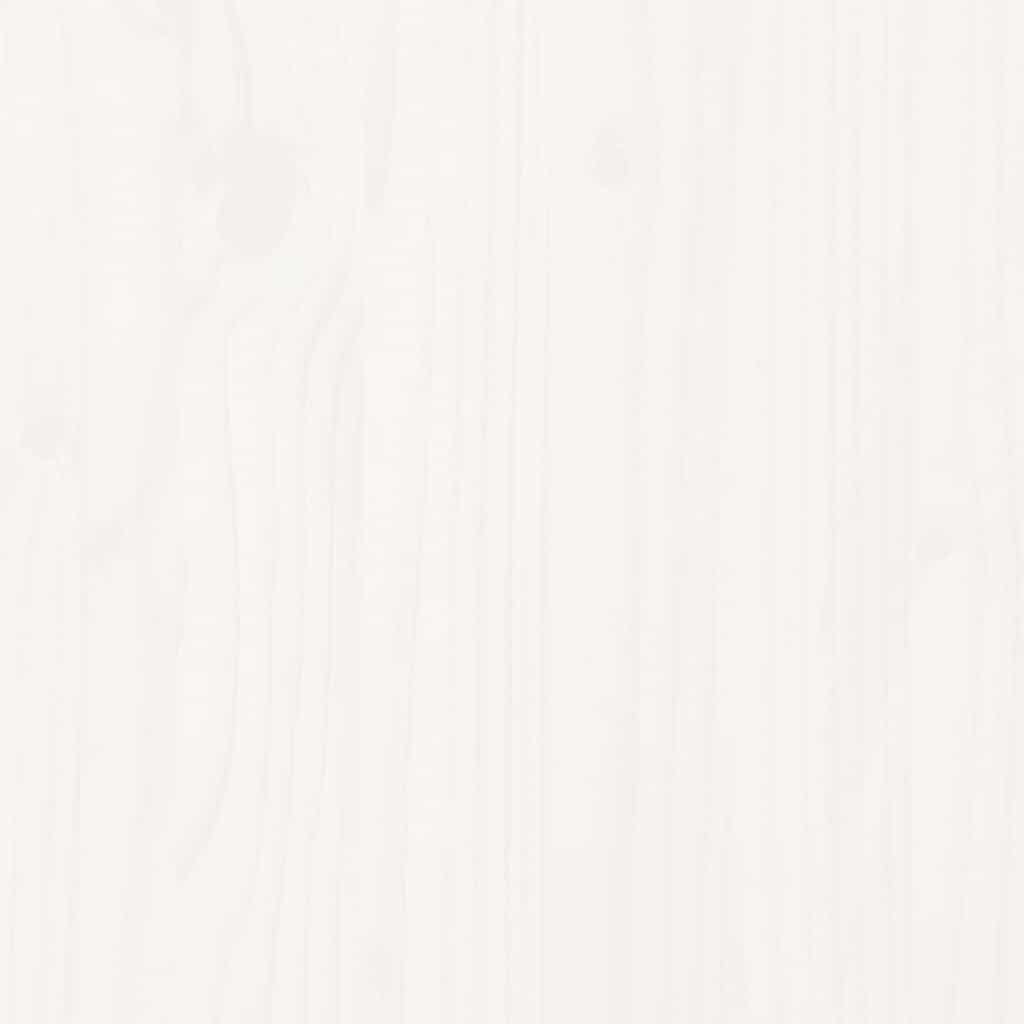 8-tlg. Garten-Lounge-Set Weiß Massivholz Kiefer