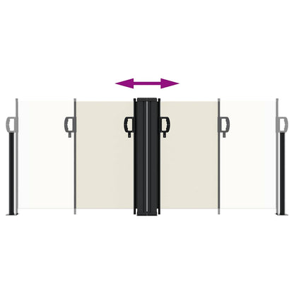 Seitenmarkise Ausziehbar Creme 100x600 cm