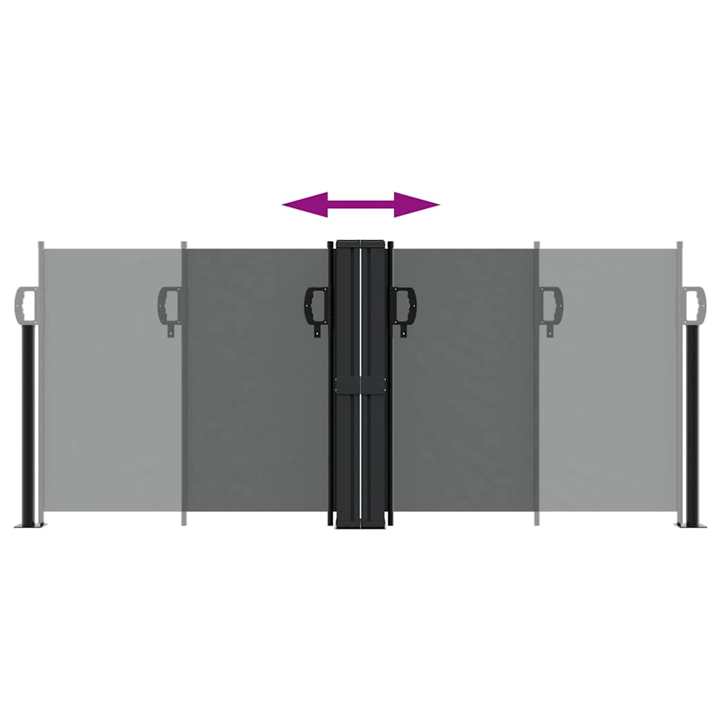 Seitenmarkise Ausziehbar Anthrazit 100x600 cm