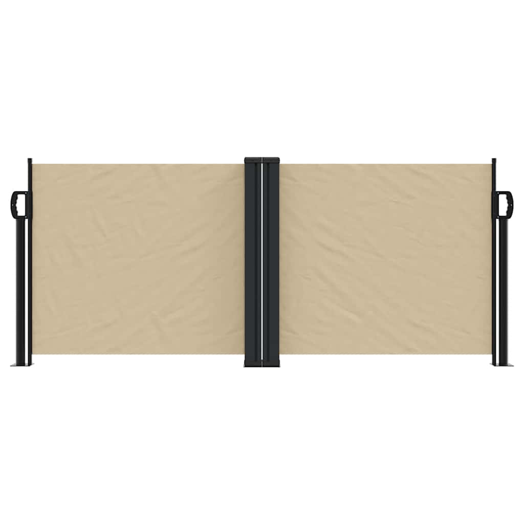 Seitenmarkise Ausziehbar Beige 100x600 cm