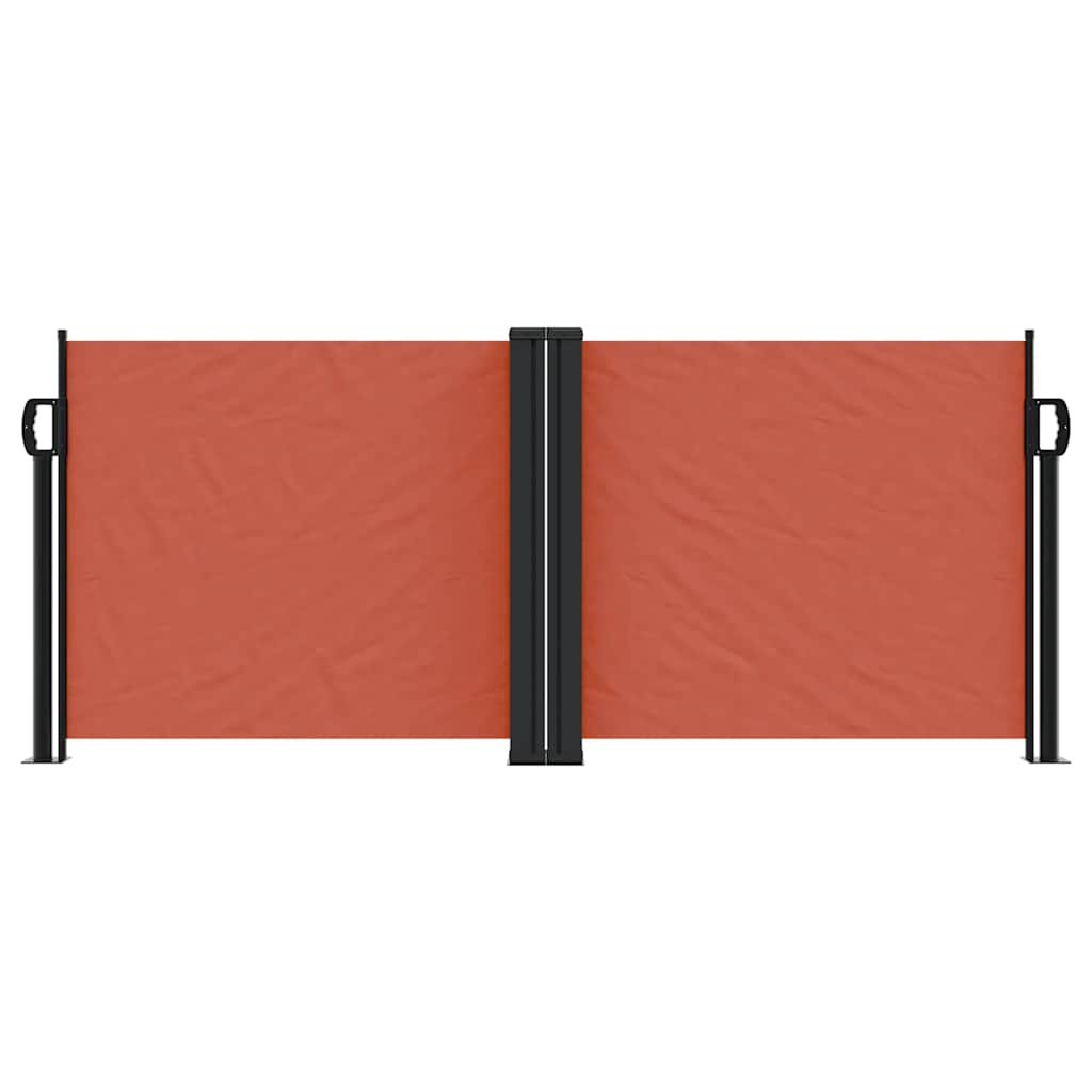 Seitenmarkise Ausziehbar Terrakottarot 100x600 cm