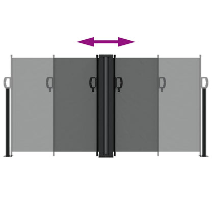 Seitenmarkise Ausziehbar Anthrazit 120x600 cm
