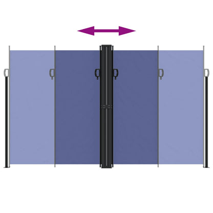 Seitenmarkise Ausziehbar Blau 200x600 cm