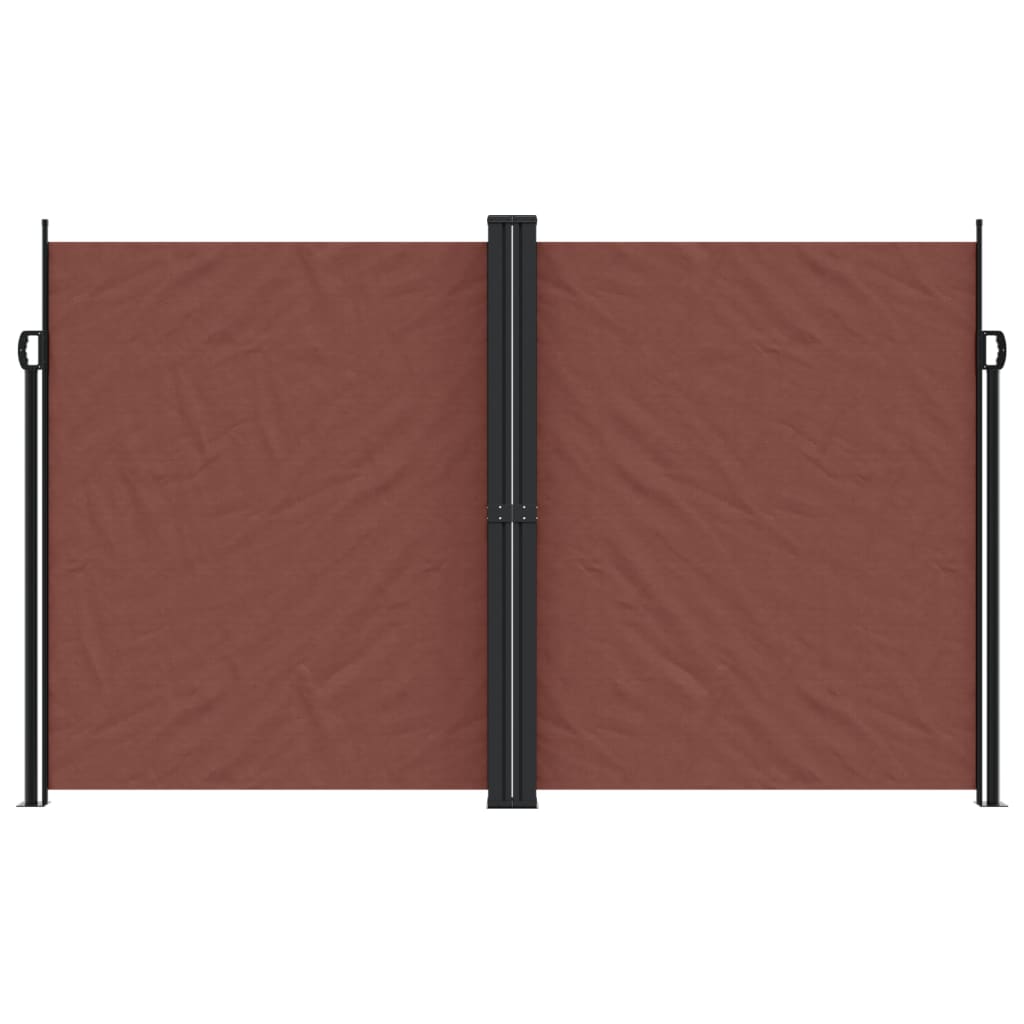 Seitenmarkise Ausziehbar Braun 200x1000 cm
