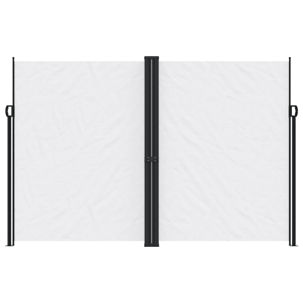 Seitenmarkise Ausziehbar Weiß 220x1000 cm