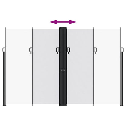 Seitenmarkise Ausziehbar Weiß 220x1000 cm