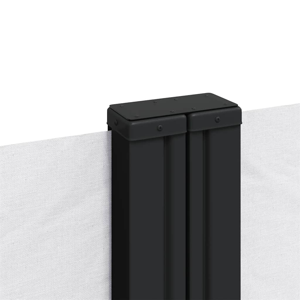 Seitenmarkise Ausziehbar Weiß 120x1200 cm