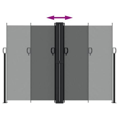 Seitenmarkise Ausziehbar Anthrazit 180x1200 cm