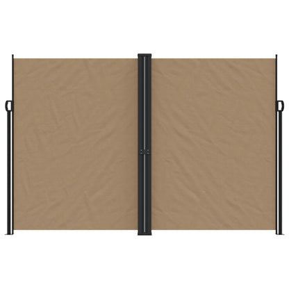 Seitenmarkise Ausziehbar Taupe 220x1200 cm