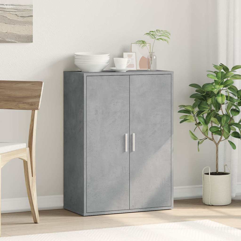 Sideboard Betongrau 60x31x84 cm Holzwerkstoff