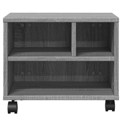 Druckerständer mit Rollen Grau Sonoma 41x32x34,5 cm