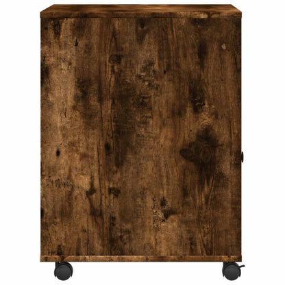 Druckerständer mit Rollen Räuchereiche 60x50x67 cm