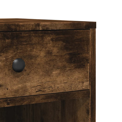 Druckerständer mit Rollen Räuchereiche 60x40x68,5 cm