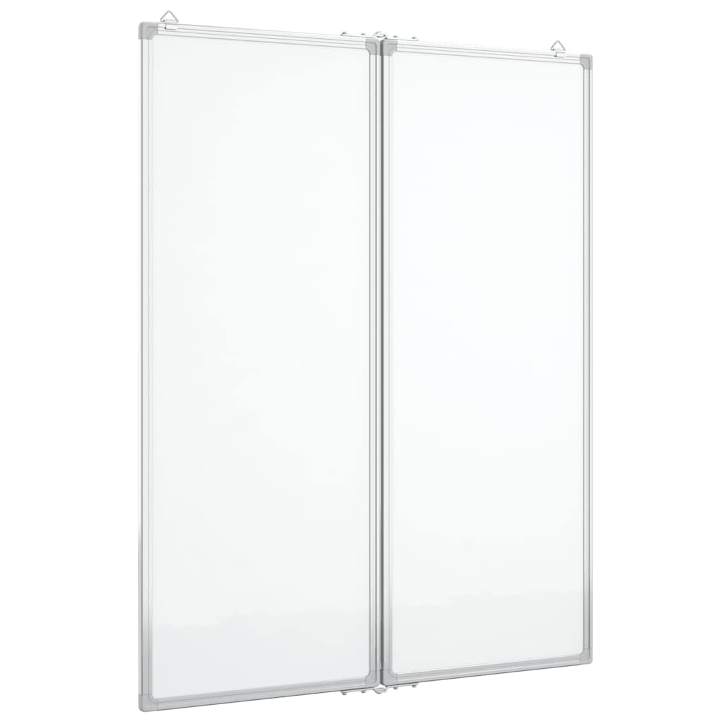 Magnetisches Whiteboard Klappbar 80x100x1,7 cm Aluminium