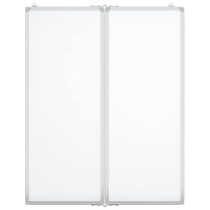Magnetisches Whiteboard Klappbar 80x100x1,7 cm Aluminium
