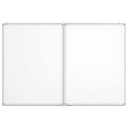 Magnetisches Whiteboard Klappbar 100x80x1,7 cm Aluminium