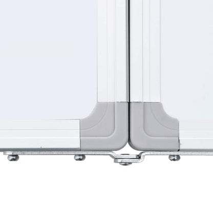 Magnetisches Whiteboard Klappbar 100x80x1,7 cm Aluminium