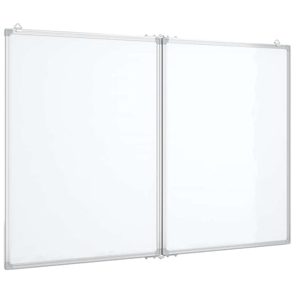 Magnetisches Whiteboard Klappbar 120x80x1,7 cm Aluminium
