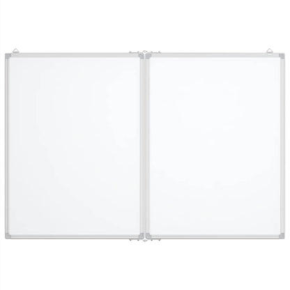 Magnetisches Whiteboard Klappbar 120x100x1,7 cm Aluminium