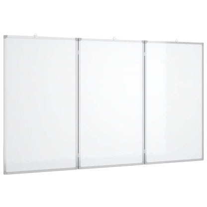 Magnetisches Whiteboard Klappbar 120x100x1,7 cm Aluminium