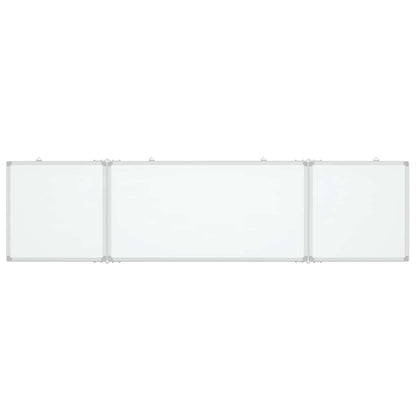 Magnetisches Whiteboard Klappbar 160x40x1,7 cm Aluminium