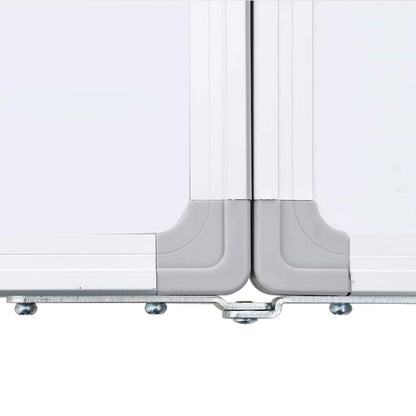 Magnetisches Whiteboard Klappbar 160x40x1,7 cm Aluminium