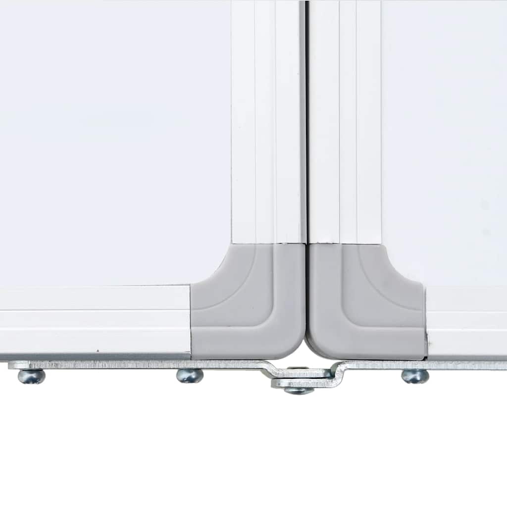 Magnetisches Whiteboard Klappbar 200x40x1,7 cm Aluminium