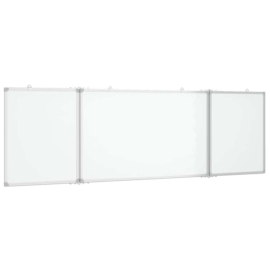 Magnetisches Whiteboard Klappbar 160x50x1,7 cm Aluminium