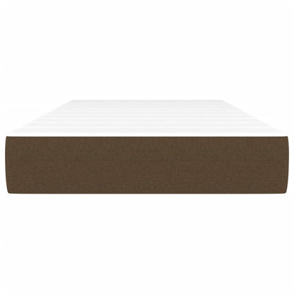Taschenfederkernmatratze Mittel Dunkelbraun 120x190x20 cm Stoff