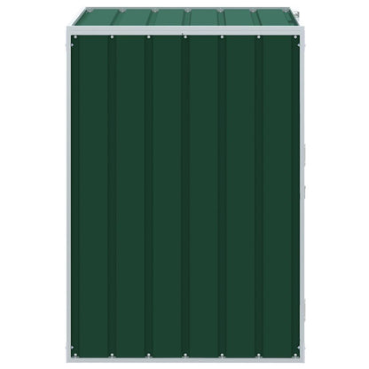 Mülltonnenbox für 1 Tonne Grün 72x81x115 cm Stahl