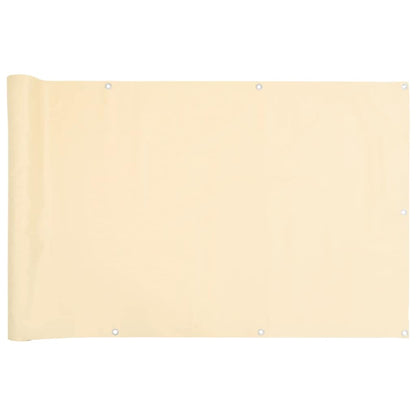 Balkon-Sichtschutz Creme 300x90 cm PVC