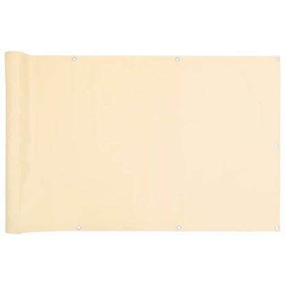 Balkon-Sichtschutz Creme 600x90 cm PVC