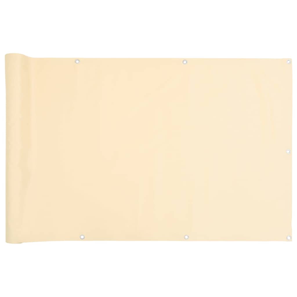 Balkon-Sichtschutz Creme 700x120 cm PVC