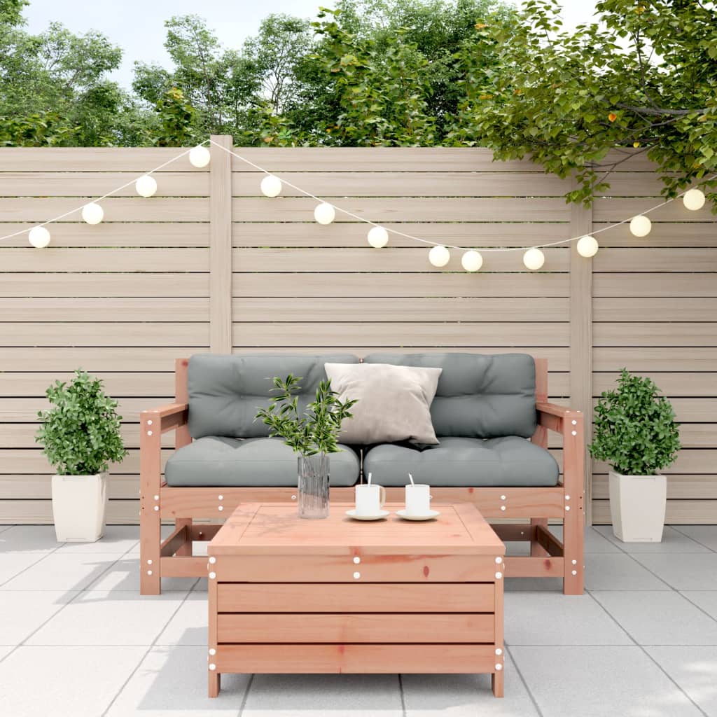 3-tlg. Garten-Lounge-Set mit Kissen Massivholz Douglasie