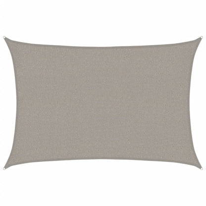 Sonnensegel 160 g/m² Rechteckig Hellgrau 2x3 m HDPE