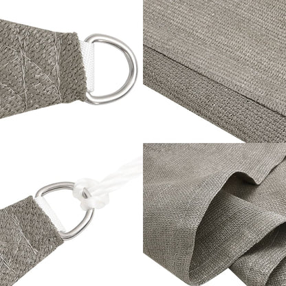 Sonnensegel 160 g/m² Dreieckig Hellgrau 3x3x3 m HDPE